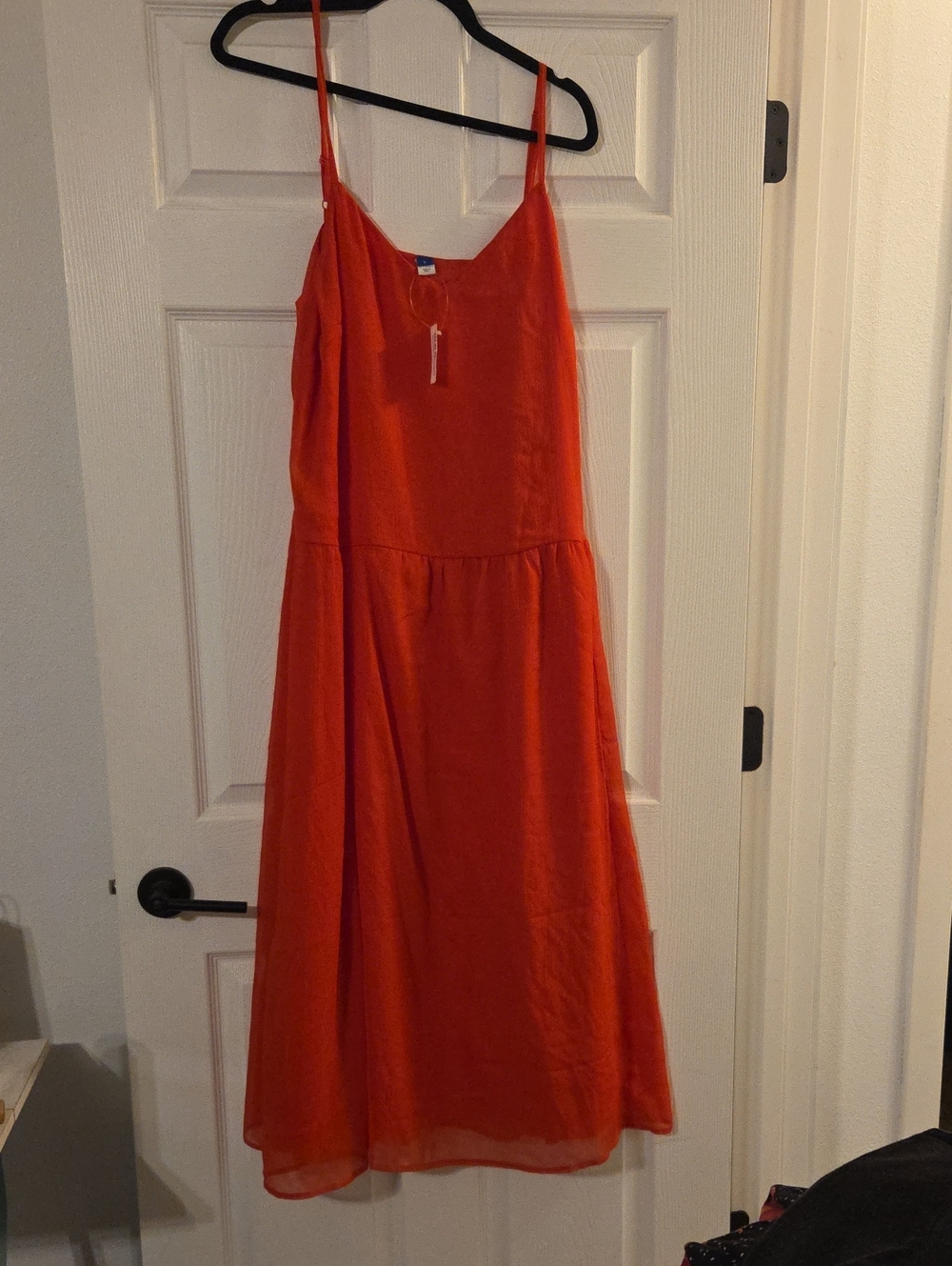 Women’s Red Strappy Midi Dress